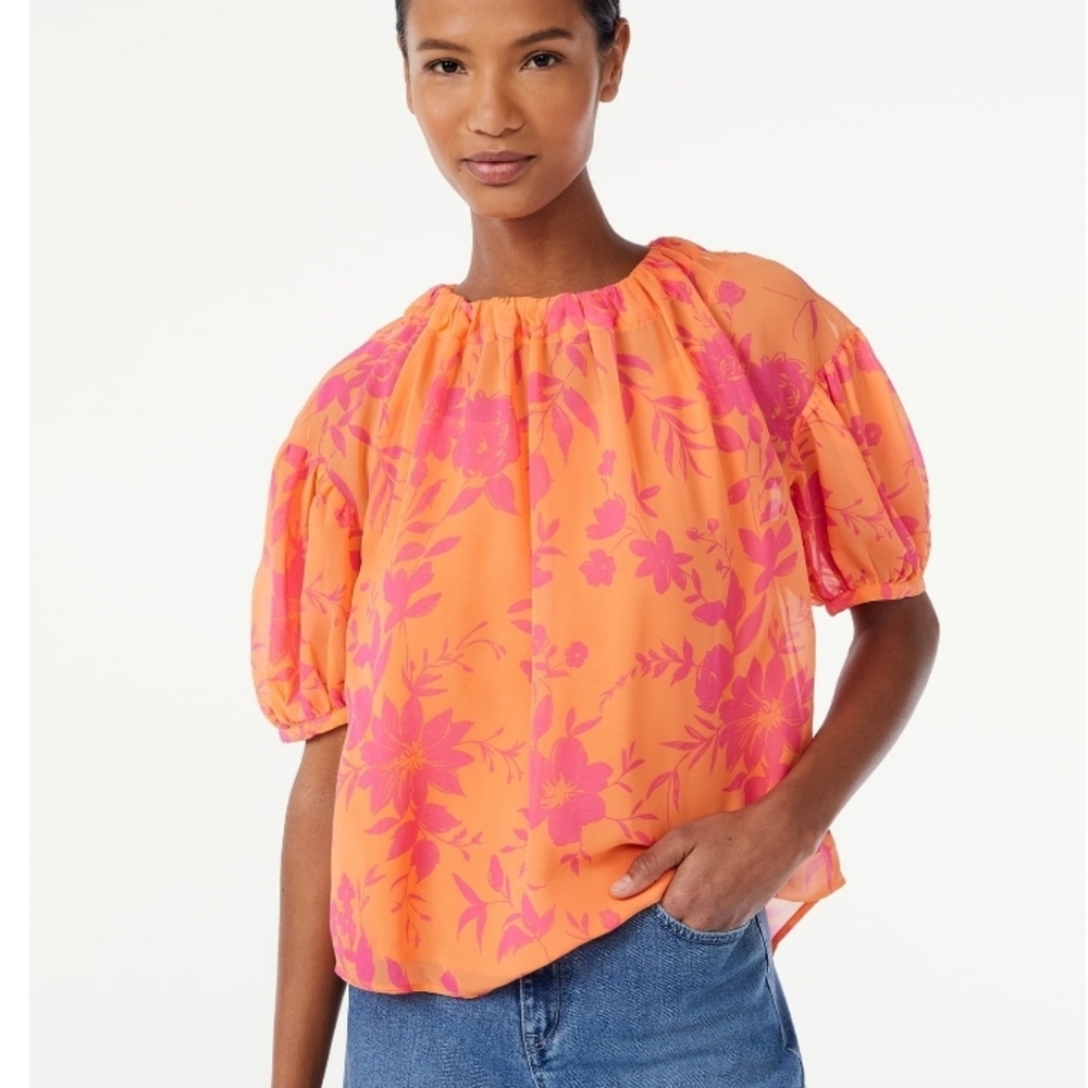 Floral 🌸 Tie Blouse